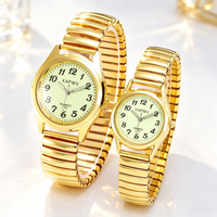 Montre à quartz à bracelet élastique avec échelle de numéros, tendance pour femmes et hommes, montre-bracelet extensible A27006