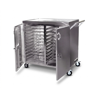 Chariot de service alimentaire isotherme en acier inoxydable pour hôpitaux, cliniques et maisons de retraite - Product Image 2