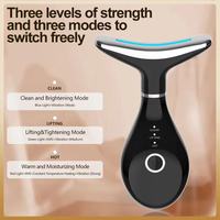 Masajeador Facial Profesional de Última Moda 2027, Dispositivo de Belleza Eléctrico para el Cuidado de la Piel, Masajeador de Cuello Inalámbrico con Calor