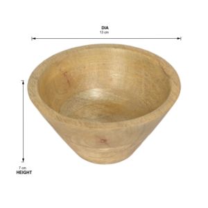 High Quality Vintage Acacia Wood Salad Bowl Classic Round Design Healthy Food & <b>Soup</b> <b>Container</b> for Home Kitchen Use - Product Image 4