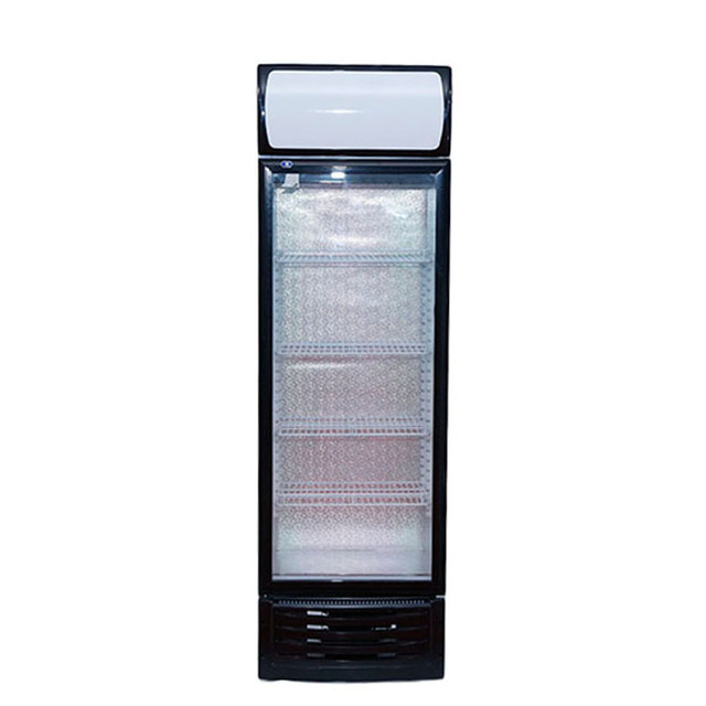 Commercial Single Glass Door Vertical Fridge Beverage Display Refrigerator for Retail Store