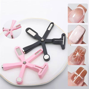 Bâtonnet magnétique 5-en-1 double tête pour ongles, aimant puissant pour effet œil de chat, outil multifonctionnel pour le nail art et le gel. - Product Image 1