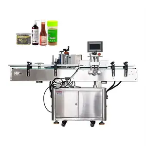 Factory Cheap Price Vertical 2 Side And Round Bottle Labeler Labeling Machine Sticker Paper Label Machine For Bottles Jar