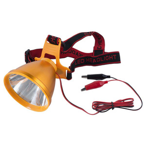 Led Headlight <b>12V</b> <b>Dc</b> Yellow Light Fishing Lamp With Wire For Night Fishing - Product Image 1