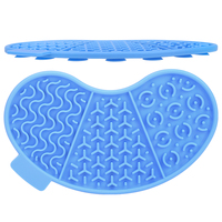 Coeur lécher tapis Silicone mangeoire pour animaux de compagnie chat en gros personnalisé tapis de léchage pour animaux de compagnie mangeoire chat chien os animal de compagnie mangeoire lente lécher Pad