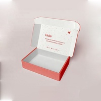 Boîte d'expédition kraft rose ondulé pour vêtements T-shirt Mailer Postal Gift Boxes Packaging Vente en gros écologique avec logo personnalisé