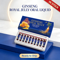 Liquide oral au ginseng et à la gelée royale, flacons de 10 ml, complément alimentaire pour stimuler l'immunité et l'énergie, avec du miel naturel pour adultes