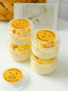 Tasse à Dessert <span class=keywords><strong>au</strong></span> <span class=keywords><strong>Caramel</strong></span> avec couvercle jetable en plastique PP gelée <span class=keywords><strong>yaourt</strong></span> Dessert cuit à haute température tasses rondes 130ml vente en gros - Product Image 3