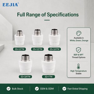 Adaptador Macho <span class=keywords><strong>PPR</strong></span> de 16-<span class=keywords><strong>50</strong></span> <span class=keywords><strong>mm</strong></span> con Rosca de Latón - Conexión de Tubería <span class=keywords><strong>PPR</strong></span> No Tóxica para Agua Potable Segura, <span class=keywords><strong>Precio</strong></span> de Fábrica - Product Image 4