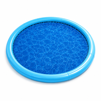 Matelas flottant circulaire en PVC, plateforme flottante pour ski nautique, hamac en maille, plateforme gonflable pour l'eau