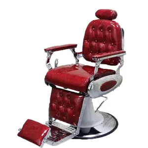 Hombres vintage silla de <span class=keywords><strong>barbero</strong></span> <span class=keywords><strong>rojo</strong></span> - Product Image 1