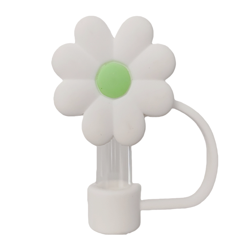 White/Green- Daisy-Soft Rubber