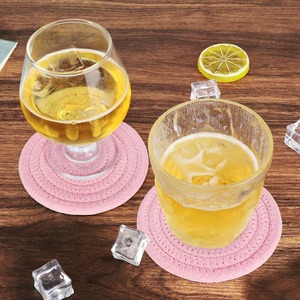 <b>Drink</b> <b>Coasters</b> with Holder Set of 10 Cotton Woven Absorbent <b>Coasters</b> for <b>Drinks</b> Minimalist Home Decor <b>Coaster</b> Set - Product Image 5