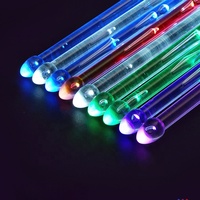 Starway Acryl-Drumsticks 40,5cm mit Hellem LED-Licht Leuchtende Drumsticks im Dunkeln für Bühnenauftritte und Jazz