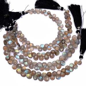 ลูกปัดอัญมณีกึ่งมีค่าขนาด AAA + ไฟแลบราโดไรต์คุณภาพสูงขนาด7มม.-10มม. สำหรับเครื่องประดับ - Product Image 6