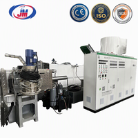 Compacteur automatique PE PP à double étage avec anneau d'eau, machine de granulation à haut rendement CE 500KG/H, ligne de recyclage
