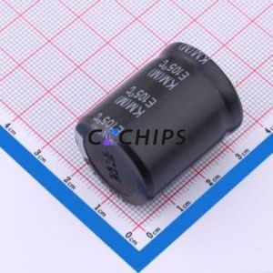 Condensador Electrolítico de Aluminio de Montaje a Presión KM450M151SI225*30TA-1A3ET, Orificio Pasante, D25xL30mm 150uF 20% 450V 25mm - Product Image 2