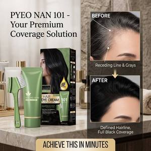 Crema Colorante Professionale <span class=keywords><strong>per</strong></span> <span class=keywords><strong>Capelli</strong></span> Senza <span class=keywords><strong>Ammoniaca</strong></span> e PPD, Copertura al 100% dei <span class=keywords><strong>Capelli</strong></span> Grigi, Shampoo Naturale alle Erbe, Produttore OEM di Tintura <span class=keywords><strong>per</strong></span> <span class=keywords><strong>Capelli</strong></span> - Product Image 5