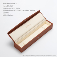 Boîte organisatrice de bijoux en cuir PU marron, multi-compartiments, logo personnalisé pour bagues, boucles d'oreilles, montres