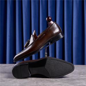 Zapatos Casuales de Negocios para Hombre, Nuevos de Primavera/Verano, con Punta Cuadrada/Puntiaguda, Cordones, Suela de Goma Antideslizante y Transpirable - Product Image 4