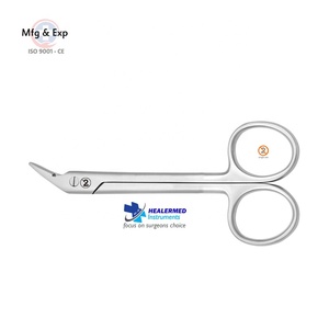 Tijeras de corte de alambre dentadas, 12,5 cm, uso único, instrumentos de un solo uso - Product Image 2