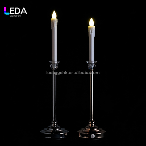 Candelabro Metálico Cuadrado Dorado LEDA para Centro de Mesa de Boda y Decoración de Eventos - Product Image 2