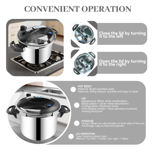 Cuisinière à riz multifonctionnelle en acier inoxydable de <span class=keywords><strong>4</strong></span>, <span class=keywords><strong>5</strong></span>, 6, 7, 8, 9, 10 <span class=keywords><strong>litres</strong></span>, cuiseur à pression manuel avec minuterie - Product Image 2