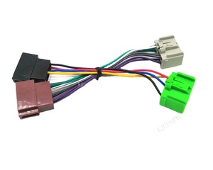 8针母至12针公连接器电缆国际标准化组织适配器线束，适用于沃尔沃1998汽车音频播放器 - Product Image 1