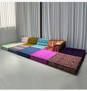 2025 mới vải <span class=keywords><strong>sofa</strong></span> cắt căn hộ nhỏ nhà khách cho thuê phòng khách lười biếng Mạt chược đậu phụ khối mô-đun <span class=keywords><strong>Sofa</strong></span> giường - Product Image 3