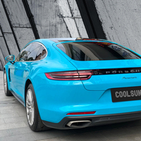 Film de protection automobile NEWAY Glossy Miami Blue, vinyle PVC haute performance, résistant aux UV, anti-rayures, avec technologie Air Release, changement de couleur complet de la carrosserie, garantie 1 an