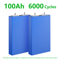 Batterie prismatique à semi-conducteurs GREAT POWER 3.2V 100Ah 3000 cycles, cellule LiFePO4 rechargeable pour le stockage d'énergie solaire et les outils électriques