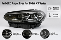 Untuk W205, OE 2059067303, Lampu Depan Kiri, Rakitan Lampu Depan, Cocok untuk 2014-2017, Plug and Play, Tidak Perlu Pemasangan Kabel Ulang, Sesuai OE