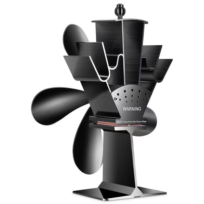 Эко вентилятор кленовый лист 2-5 лезвий тихий нагреватель пеллетная Плита Топ вентилятор для деревянного камина комплекты аксессуаров