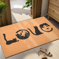 Paillasson cocotier tapis anti-dérapant entrée entrée boue grattoir saleté essuie-glace lavable personnalisable moderne usage domestique