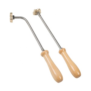 Conception personnalisée Logo timbre marque fer poignée brûlant moule timbre sur boeuf viande gâteau pain bricolage en bois laiton moule - Product Image 3