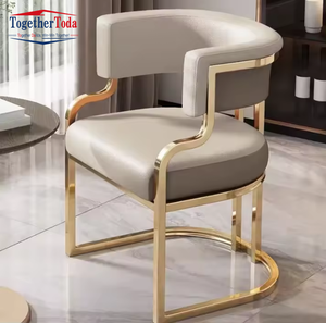 Silla de Bar Moderna con Respaldo, Silla de Bar de Estilo Nórdico, Taburete Alto de Lujo, Silla de Recepción para Mostrador - Product Image 2
