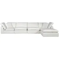 Canapé d'angle Milan blanc en cuir, design italien, haut de gamme, 1 pièce