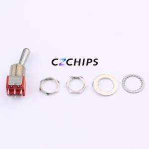 MT-0-203-L001-D000-RS Toggle Switch Through hole Component (THT)-6P,13.1x10.6mm Switch - Product Image 1