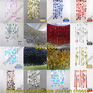 Nouvelle Décoration de <span class=keywords><strong>Plafond</strong></span> pour Salle de Banquet de <span class=keywords><strong>Mariage</strong></span>, Panneaux de Paillettes Dorées, Rideau de Paillettes Suspendu au <span class=keywords><strong>Plafond</strong></span> - Product Image 4