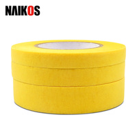 Ruban de masquage en papier crépon coloré, enroulement propre, sans résidus, ruban de peintre pour la peinture automobile et les travaux manuels DIY