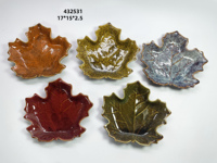 Plateaux de nourriture créatifs Décorations de fête Vaisselle Feuille d'érable Assiette de rangement