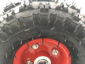 עגלת גלגל מוצק גומי צמיגי 400-8 350-8 250-4 גומי גלגלי גלגל בארו - Product Image 2