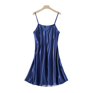 Wholesale Ladies Sexy Silk Satin Night Dress <b>Sleeveless</b> <b>Nighties</b> V-neck Nightgown Nightdress Plus Size Sleepwear Nightwear for - Product Image 5