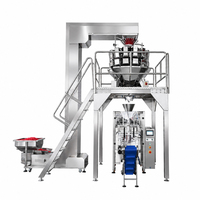 Machine d'emballage de sachets à grande vitesse multi-têtes pour peser les craquelins, les biscuits, les gâteaux de riz soufflé, le pop-corn et les snacks