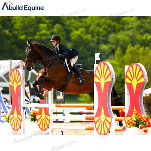 Equipo equino Saltos de aluminio Caballo Salto Ala de salto Caballo portátil Salto de obstáculo