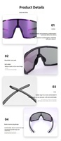 Nuevas Gafas de Ciclismo Transfronterizas para Hombre y Mujer, Protección Ocular para Deportes al Aire Libre, Bicicleta de Montaña, Antiviento, Montura Completa de PC, Maratón