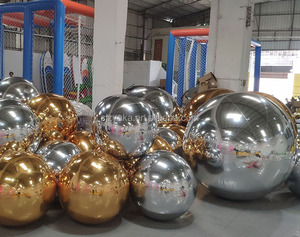 Ballon miroir flottant en PVC pour décoration d'événements géants, boule disco brillante, boule miroir gonflable - Product Image 4