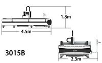 Machine de découpe laser à fibre à plateforme unique HOYSOOK 3015 pour tôles d'aluminium et d'acier au carbone – Prix usine
