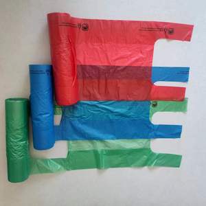 High Quality Factory Price Biodegradable Customized Multicolor Plastic T-shirt <b>Bag</b> for Shopping <b>Packing</b> - Product Image 6