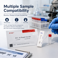 Cassette de test rapide sur site pour la détection des anticorps de la brucellose chez les bovins, ovins et caprins (lait cru, sang total) - 20 tests